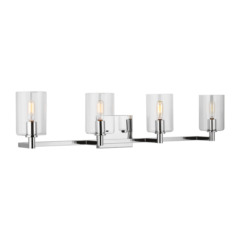 Four Light Bath Vanity<br /><span style="color:#4AB0CE;">Entrega: 4-10 dias en USA</span><br /><span style="color:#4AB0CE;font-size:60%;">PREGUNTE POR ENTREGA EN PANAMA</span><br />Collection: Fullton<br />Finish: Chrome