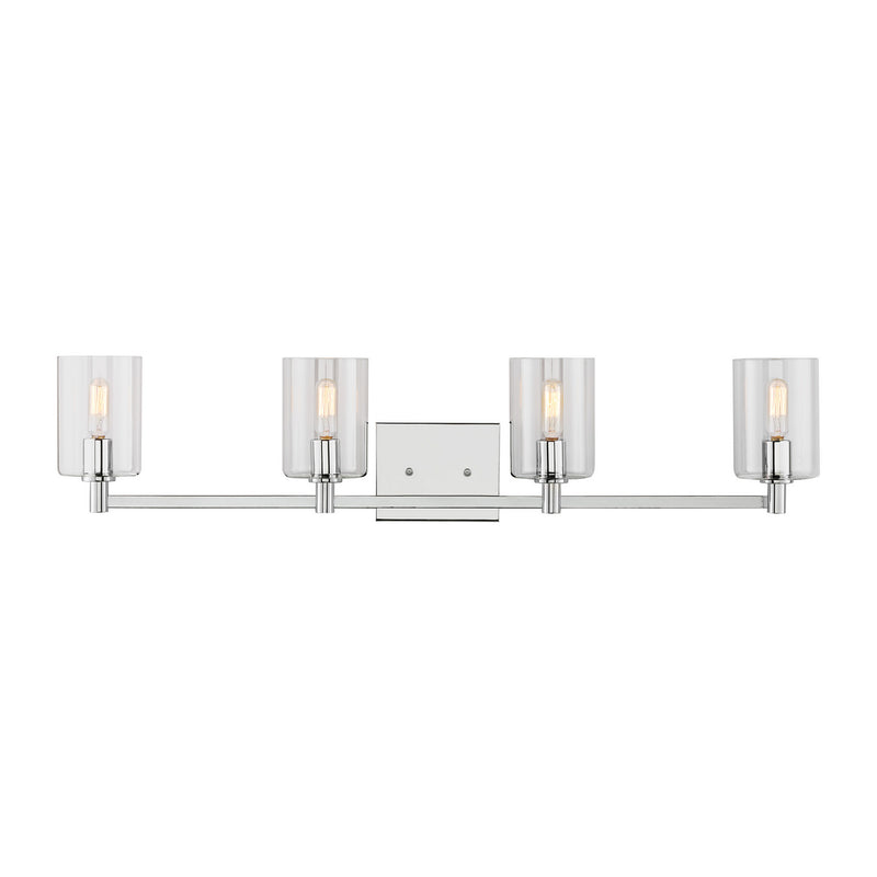 Four Light Bath Vanity<br /><span style="color:#4AB0CE;">Entrega: 4-10 dias en USA</span><br /><span style="color:#4AB0CE;font-size:60%;">PREGUNTE POR ENTREGA EN PANAMA</span><br />Collection: Fullton<br />Finish: Chrome