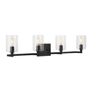Four Light Bath Vanity<br /><span style="color:#4AB0CE;">Entrega: 1-2 semanas en USA</span><br /><span style="color:#4AB0CE;font-size:60%;">PREGUNTE POR ENTREGA EN PANAMA</span><br />Collection: Fullton<br />Finish: Midnight Black
