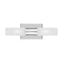 Two Light Bath Vanity<br /><span style="color:#4AB0CE;">Entrega: 4-10 dias en USA</span><br /><span style="color:#4AB0CE;font-size:60%;">PREGUNTE POR ENTREGA EN PANAMA</span><br />Collection: Keaton<br />Finish: Chrome