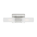Two Light Bath Vanity<br /><span style="color:#4AB0CE;">Entrega: 4-10 dias en USA</span><br /><span style="color:#4AB0CE;font-size:60%;">PREGUNTE POR ENTREGA EN PANAMA</span><br />Collection: Keaton<br />Finish: Chrome