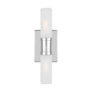Two Light Bath Vanity<br /><span style="color:#4AB0CE;">Entrega: 4-10 dias en USA</span><br /><span style="color:#4AB0CE;font-size:60%;">PREGUNTE POR ENTREGA EN PANAMA</span><br />Collection: Keaton<br />Finish: Chrome