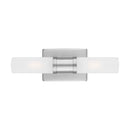 Two Light Bath Vanity<br /><span style="color:#4AB0CE;">Entrega: 4-10 dias en USA</span><br /><span style="color:#4AB0CE;font-size:60%;">PREGUNTE POR ENTREGA EN PANAMA</span><br />Collection: Keaton<br />Finish: Brushed Nickel
