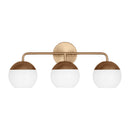 Three Light Bath Vanity<br /><span style="color:#4AB0CE;">Entrega: 4-10 dias en USA</span><br /><span style="color:#4AB0CE;font-size:60%;">PREGUNTE POR ENTREGA EN PANAMA</span><br />Collection: Alvin<br />Finish: Satin Brass