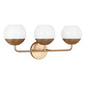 Three Light Bath Vanity<br /><span style="color:#4AB0CE;">Entrega: 4-10 dias en USA</span><br /><span style="color:#4AB0CE;font-size:60%;">PREGUNTE POR ENTREGA EN PANAMA</span><br />Collection: Alvin<br />Finish: Satin Brass