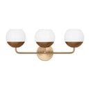 Three Light Bath Vanity<br /><span style="color:#4AB0CE;">Entrega: 4-10 dias en USA</span><br /><span style="color:#4AB0CE;font-size:60%;">PREGUNTE POR ENTREGA EN PANAMA</span><br />Collection: Alvin<br />Finish: Satin Brass
