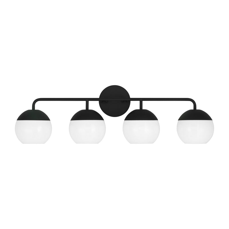 Four Light Bath Vanity<br /><span style="color:#4AB0CE;">Entrega: 4-10 dias en USA</span><br /><span style="color:#4AB0CE;font-size:60%;">PREGUNTE POR ENTREGA EN PANAMA</span><br />Collection: Alvin<br />Finish: Midnight Black