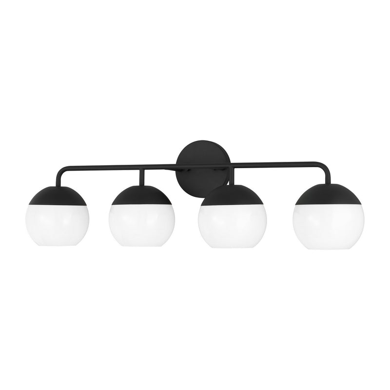 Four Light Bath Vanity<br /><span style="color:#4AB0CE;">Entrega: 4-10 dias en USA</span><br /><span style="color:#4AB0CE;font-size:60%;">PREGUNTE POR ENTREGA EN PANAMA</span><br />Collection: Alvin<br />Finish: Midnight Black