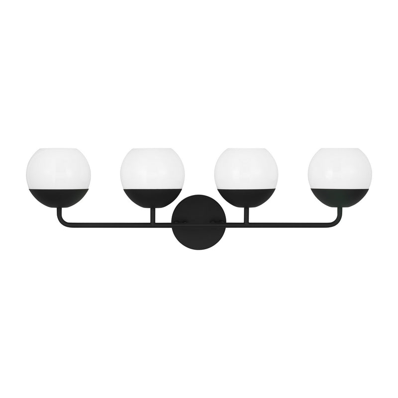 Four Light Bath Vanity<br /><span style="color:#4AB0CE;">Entrega: 4-10 dias en USA</span><br /><span style="color:#4AB0CE;font-size:60%;">PREGUNTE POR ENTREGA EN PANAMA</span><br />Collection: Alvin<br />Finish: Midnight Black