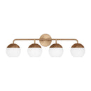 Four Light Bath Vanity<br /><span style="color:#4AB0CE;">Entrega: 4-10 dias en USA</span><br /><span style="color:#4AB0CE;font-size:60%;">PREGUNTE POR ENTREGA EN PANAMA</span><br />Collection: Alvin<br />Finish: Satin Brass