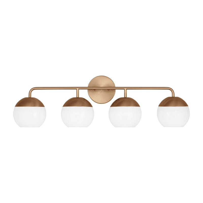 Four Light Bath Vanity<br /><span style="color:#4AB0CE;">Entrega: 4-10 dias en USA</span><br /><span style="color:#4AB0CE;font-size:60%;">PREGUNTE POR ENTREGA EN PANAMA</span><br />Collection: Alvin<br />Finish: Satin Brass