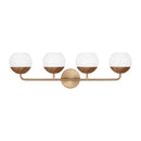 Four Light Bath Vanity<br /><span style="color:#4AB0CE;">Entrega: 4-10 dias en USA</span><br /><span style="color:#4AB0CE;font-size:60%;">PREGUNTE POR ENTREGA EN PANAMA</span><br />Collection: Alvin<br />Finish: Satin Brass