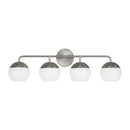 Four Light Bath Vanity<br /><span style="color:#4AB0CE;">Entrega: 6-7 semanas en USA</span><br /><span style="color:#4AB0CE;font-size:60%;">PREGUNTE POR ENTREGA EN PANAMA</span><br />Collection: Alvin<br />Finish: Brushed Nickel
