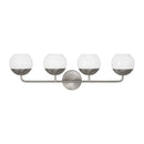 Four Light Bath Vanity<br /><span style="color:#4AB0CE;">Entrega: 6-7 semanas en USA</span><br /><span style="color:#4AB0CE;font-size:60%;">PREGUNTE POR ENTREGA EN PANAMA</span><br />Collection: Alvin<br />Finish: Brushed Nickel