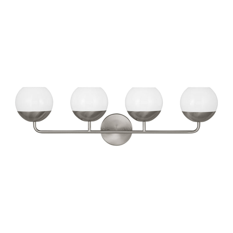 Four Light Bath Vanity<br /><span style="color:#4AB0CE;">Entrega: 4-10 dias en USA</span><br /><span style="color:#4AB0CE;font-size:60%;">PREGUNTE POR ENTREGA EN PANAMA</span><br />Collection: Alvin<br />Finish: Brushed Nickel