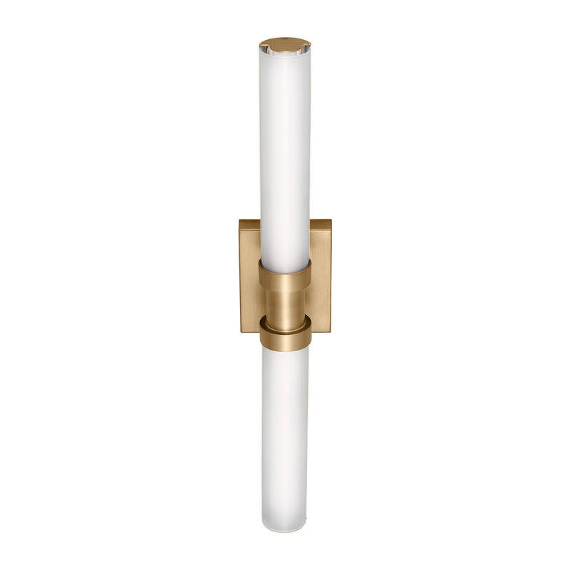 LED Bath Wall Sconce<br /><span style="color:#4AB0CE;">Entrega: 4-10 dias en USA</span><br /><span style="color:#4AB0CE;font-size:60%;">PREGUNTE POR ENTREGA EN PANAMA</span><br />Collection: Kiel<br />Finish: Satin Brass