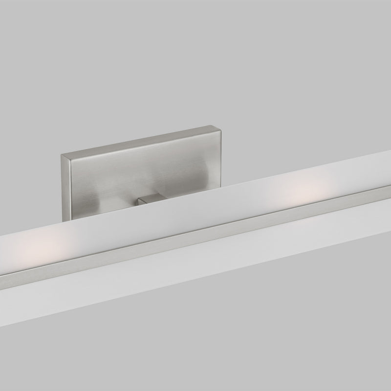 LED Bath Wall Sconce<br /><span style="color:#4AB0CE;">Entrega: 4-10 dias en USA</span><br /><span style="color:#4AB0CE;font-size:60%;">PREGUNTE POR ENTREGA EN PANAMA</span><br />Collection: Dex<br />Finish: Brushed Nickel