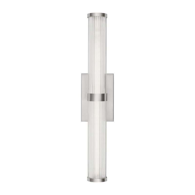 LED Bath Wall Sconce<br /><span style="color:#4AB0CE;">Entrega: 4-10 dias en USA</span><br /><span style="color:#4AB0CE;font-size:60%;">PREGUNTE POR ENTREGA EN PANAMA</span><br />Collection: Syden<br />Finish: Brushed Nickel