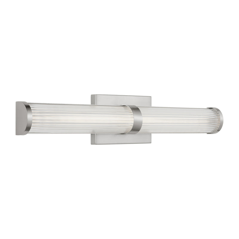 LED Bath Wall Sconce<br /><span style="color:#4AB0CE;">Entrega: 4-10 dias en USA</span><br /><span style="color:#4AB0CE;font-size:60%;">PREGUNTE POR ENTREGA EN PANAMA</span><br />Collection: Syden<br />Finish: Brushed Nickel