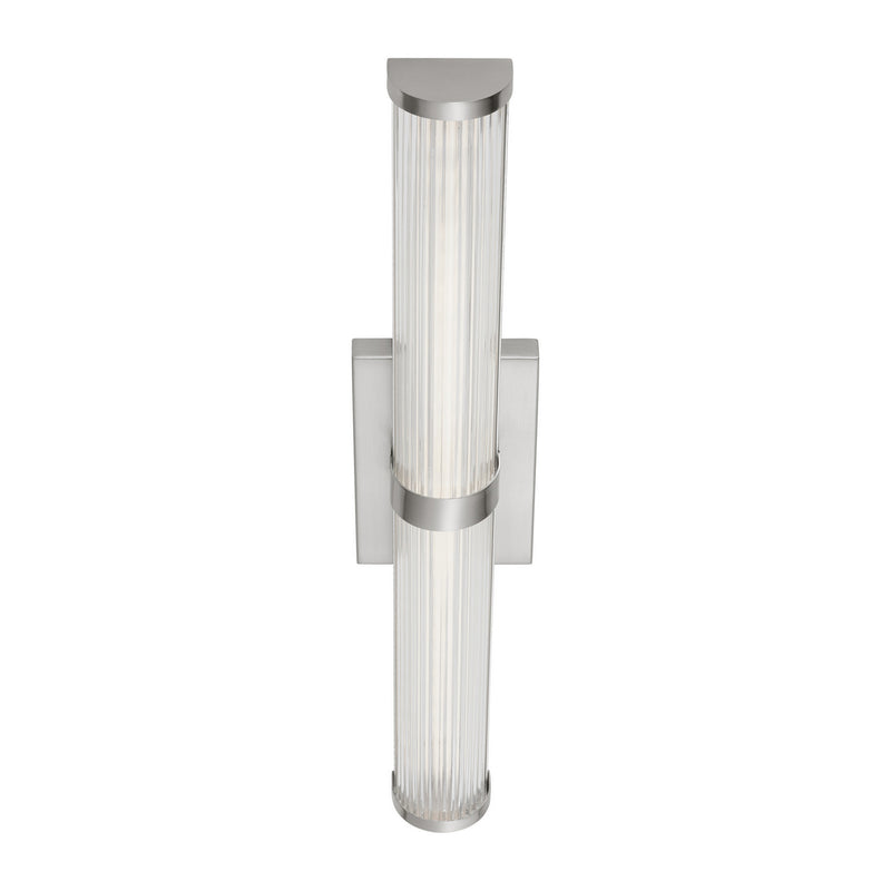 LED Bath Wall Sconce<br /><span style="color:#4AB0CE;">Entrega: 4-10 dias en USA</span><br /><span style="color:#4AB0CE;font-size:60%;">PREGUNTE POR ENTREGA EN PANAMA</span><br />Collection: Syden<br />Finish: Brushed Nickel