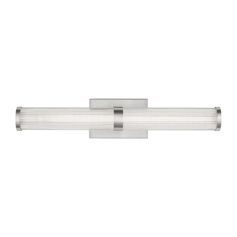 LED Bath Wall Sconce<br /><span style="color:#4AB0CE;">Entrega: 4-10 dias en USA</span><br /><span style="color:#4AB0CE;font-size:60%;">PREGUNTE POR ENTREGA EN PANAMA</span><br />Collection: Syden<br />Finish: Brushed Nickel