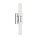 Two Light Bath Vanity<br /><span style="color:#4AB0CE;">Entrega: 4-10 dias en USA</span><br /><span style="color:#4AB0CE;font-size:60%;">PREGUNTE POR ENTREGA EN PANAMA</span><br />Collection: Keaton<br />Finish: Chrome