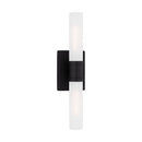 Two Light Bath Vanity<br /><span style="color:#4AB0CE;">Entrega: 4-10 dias en USA</span><br /><span style="color:#4AB0CE;font-size:60%;">PREGUNTE POR ENTREGA EN PANAMA</span><br />Collection: Keaton<br />Finish: Midnight Black