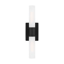 Two Light Bath Vanity<br /><span style="color:#4AB0CE;">Entrega: 4-10 dias en USA</span><br /><span style="color:#4AB0CE;font-size:60%;">PREGUNTE POR ENTREGA EN PANAMA</span><br />Collection: Keaton<br />Finish: Midnight Black