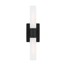 Two Light Bath Vanity<br /><span style="color:#4AB0CE;">Entrega: 4-10 dias en USA</span><br /><span style="color:#4AB0CE;font-size:60%;">PREGUNTE POR ENTREGA EN PANAMA</span><br />Collection: Keaton<br />Finish: Midnight Black