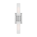 Two Light Bath Vanity<br /><span style="color:#4AB0CE;">Entrega: 4-10 dias en USA</span><br /><span style="color:#4AB0CE;font-size:60%;">PREGUNTE POR ENTREGA EN PANAMA</span><br />Collection: Keaton<br />Finish: Brushed Nickel