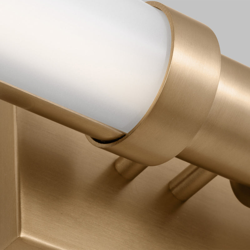LED Bath Wall Sconce<br /><span style="color:#4AB0CE;">Entrega: 4-10 dias en USA</span><br /><span style="color:#4AB0CE;font-size:60%;">PREGUNTE POR ENTREGA EN PANAMA</span><br />Collection: Kiel<br />Finish: Satin Brass