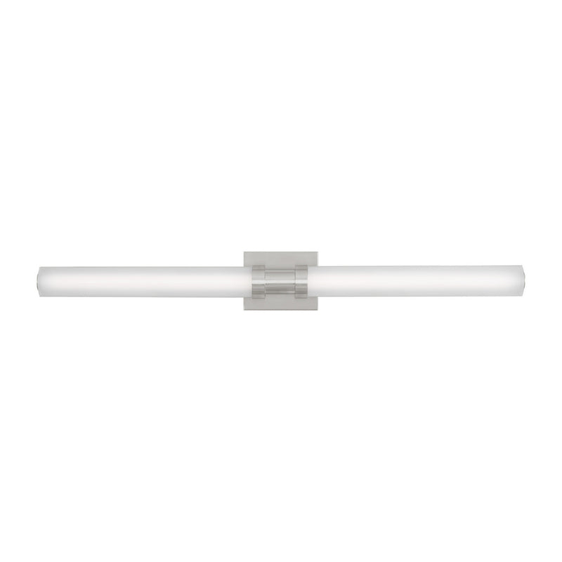 LED Bath Wall Sconce<br /><span style="color:#4AB0CE;">Entrega: 4-10 dias en USA</span><br /><span style="color:#4AB0CE;font-size:60%;">PREGUNTE POR ENTREGA EN PANAMA</span><br />Collection: Kiel<br />Finish: Brushed Nickel