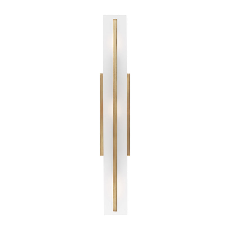 Three Light Bath Vanity<br /><span style="color:#4AB0CE;">Entrega: 4-10 dias en USA</span><br /><span style="color:#4AB0CE;font-size:60%;">PREGUNTE POR ENTREGA EN PANAMA</span><br />Collection: Dex<br />Finish: Satin Brass