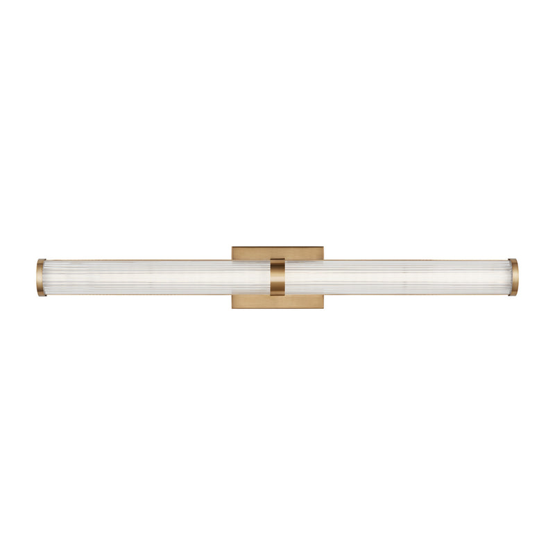 LED Bath Wall Sconce<br /><span style="color:#4AB0CE;">Entrega: 4-10 dias en USA</span><br /><span style="color:#4AB0CE;font-size:60%;">PREGUNTE POR ENTREGA EN PANAMA</span><br />Collection: Syden<br />Finish: Satin Brass