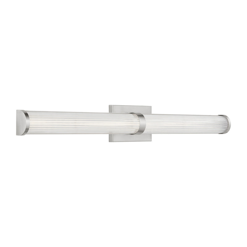 LED Bath Wall Sconce<br /><span style="color:#4AB0CE;">Entrega: 4-10 dias en USA</span><br /><span style="color:#4AB0CE;font-size:60%;">PREGUNTE POR ENTREGA EN PANAMA</span><br />Collection: Syden<br />Finish: Brushed Nickel