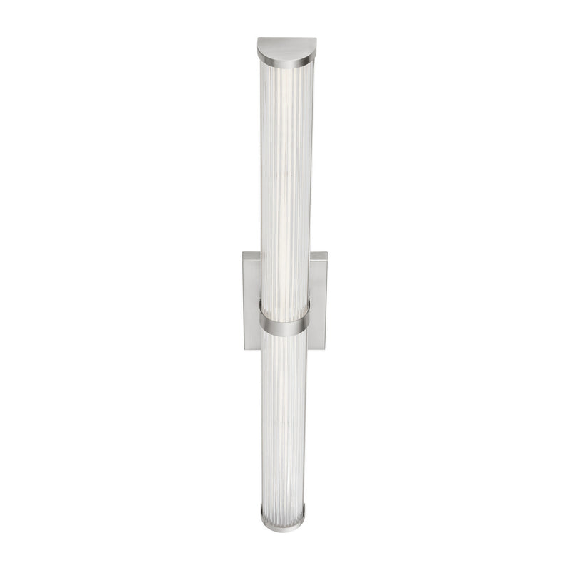 LED Bath Wall Sconce<br /><span style="color:#4AB0CE;">Entrega: 4-10 dias en USA</span><br /><span style="color:#4AB0CE;font-size:60%;">PREGUNTE POR ENTREGA EN PANAMA</span><br />Collection: Syden<br />Finish: Brushed Nickel