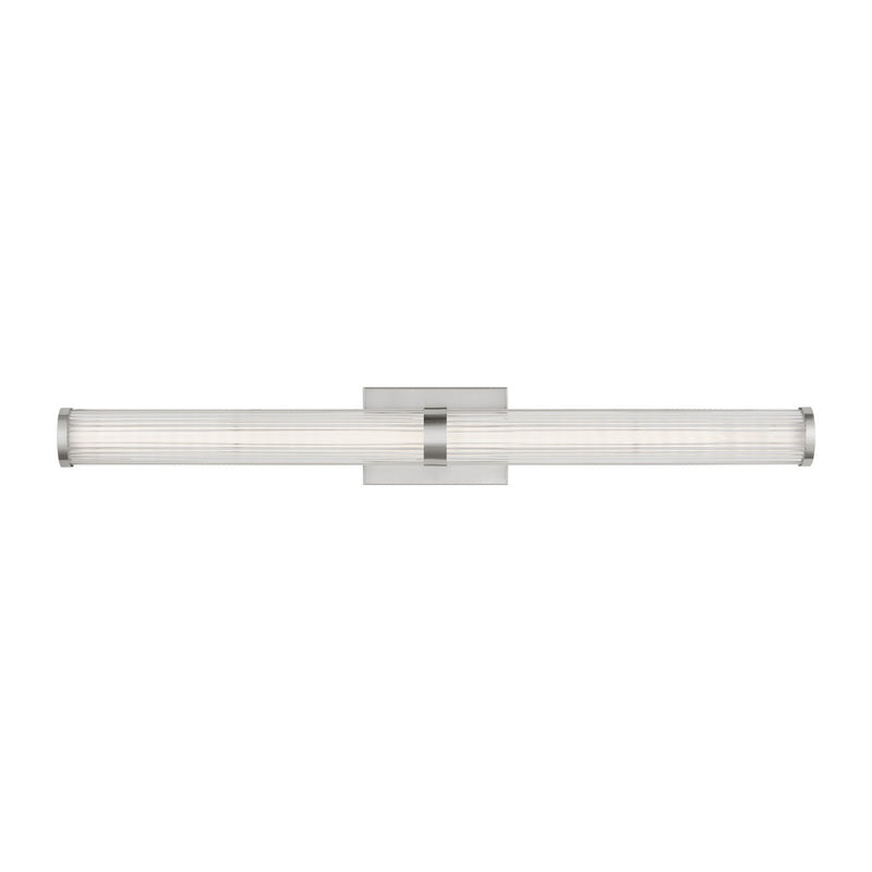 LED Bath Wall Sconce<br /><span style="color:#4AB0CE;">Entrega: 4-10 dias en USA</span><br /><span style="color:#4AB0CE;font-size:60%;">PREGUNTE POR ENTREGA EN PANAMA</span><br />Collection: Syden<br />Finish: Brushed Nickel