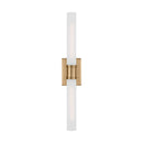 Two Light Bath Vanity<br /><span style="color:#4AB0CE;">Entrega: 4-10 dias en USA</span><br /><span style="color:#4AB0CE;font-size:60%;">PREGUNTE POR ENTREGA EN PANAMA</span><br />Collection: Keaton<br />Finish: Satin Brass