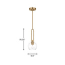 One Light Pendant<br /><span style="color:#4AB0CE;">Entrega: 7-8 semanas en USA</span><br /><span style="color:#4AB0CE;font-size:60%;">PREGUNTE POR ENTREGA EN PANAMA</span><br />Collection: Codyn<br />Finish: Satin Brass