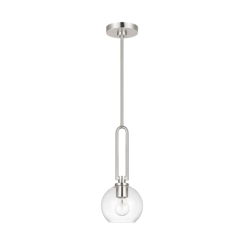 One Light Pendant<br /><span style="color:#4AB0CE;">Entrega: 4-10 dias en USA</span><br /><span style="color:#4AB0CE;font-size:60%;">PREGUNTE POR ENTREGA EN PANAMA</span><br />Collection: Codyn<br />Finish: Brushed Nickel