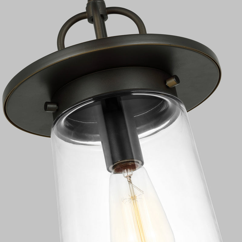 One Light Outdoor Pendant<br /><span style="color:#4AB0CE;">Entrega: 4-10 dias en USA</span><br /><span style="color:#4AB0CE;font-size:60%;">PREGUNTE POR ENTREGA EN PANAMA</span><br />Collection: Tybee<br />Finish: Antique Bronze