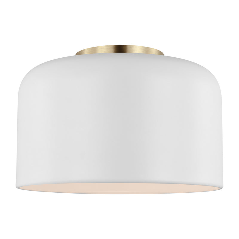 One Light Flush Mount<br /><span style="color:#4AB0CE;">Entrega: 4-10 dias en USA</span><br /><span style="color:#4AB0CE;font-size:60%;">PREGUNTE POR ENTREGA EN PANAMA</span><br />Collection: Malone<br />Finish: Matte White