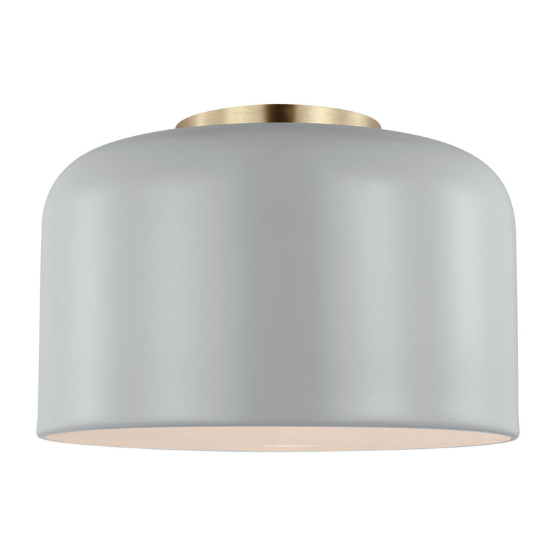 One Light Flush Mount<br /><span style="color:#4AB0CE;">Entrega: 4-10 dias en USA</span><br /><span style="color:#4AB0CE;font-size:60%;">PREGUNTE POR ENTREGA EN PANAMA</span><br />Collection: Malone<br />Finish: Matte Grey