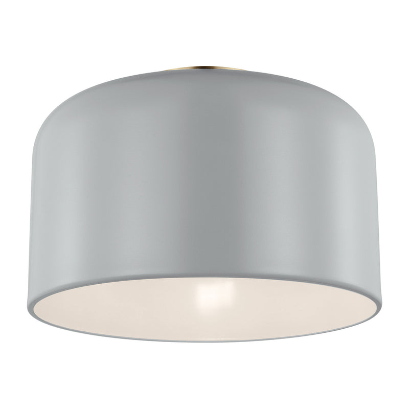 One Light Flush Mount<br /><span style="color:#4AB0CE;">Entrega: 4-10 dias en USA</span><br /><span style="color:#4AB0CE;font-size:60%;">PREGUNTE POR ENTREGA EN PANAMA</span><br />Collection: Malone<br />Finish: Matte Grey