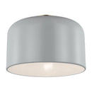 One Light Flush Mount<br /><span style="color:#4AB0CE;">Entrega: 4-10 dias en USA</span><br /><span style="color:#4AB0CE;font-size:60%;">PREGUNTE POR ENTREGA EN PANAMA</span><br />Collection: Malone<br />Finish: Matte Grey