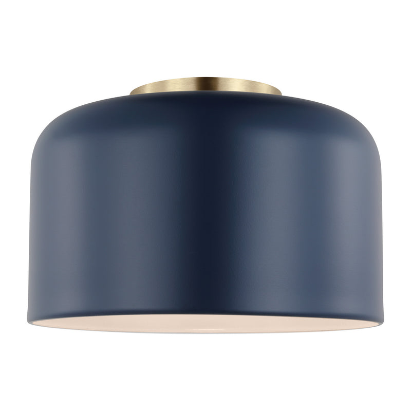 One Light Flush Mount<br /><span style="color:#4AB0CE;">Entrega: 4-10 dias en USA</span><br /><span style="color:#4AB0CE;font-size:60%;">PREGUNTE POR ENTREGA EN PANAMA</span><br />Collection: Malone<br />Finish: Navy