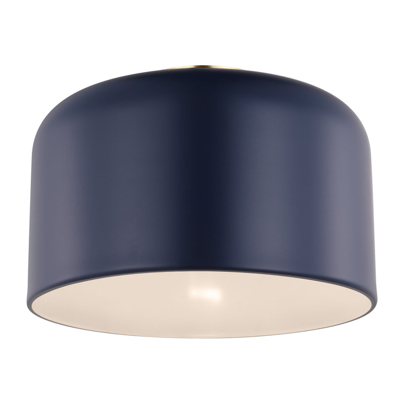 One Light Flush Mount<br /><span style="color:#4AB0CE;">Entrega: 4-10 dias en USA</span><br /><span style="color:#4AB0CE;font-size:60%;">PREGUNTE POR ENTREGA EN PANAMA</span><br />Collection: Malone<br />Finish: Navy