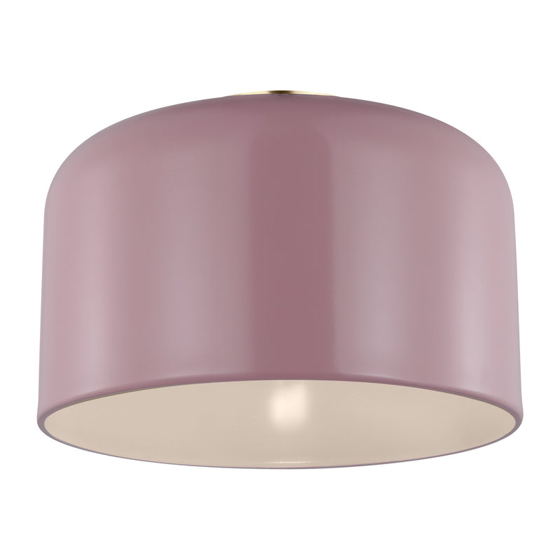 One Light Flush Mount<br /><span style="color:#4AB0CE;">Entrega: 4-10 dias en USA</span><br /><span style="color:#4AB0CE;font-size:60%;">PREGUNTE POR ENTREGA EN PANAMA</span><br />Collection: Malone<br />Finish: Rose