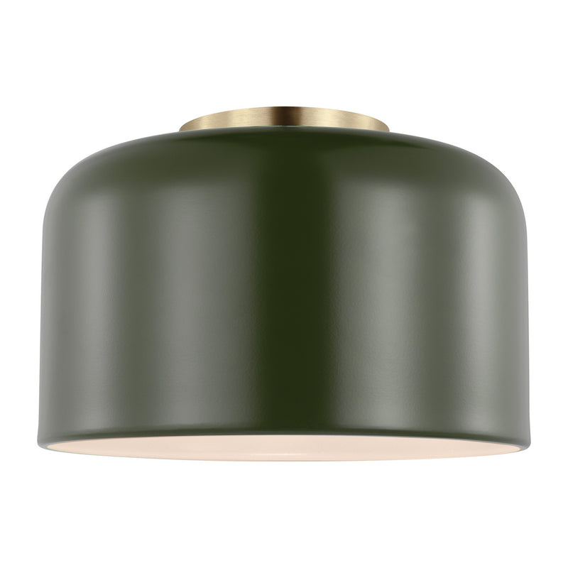 One Light Flush Mount<br /><span style="color:#4AB0CE;">Entrega: 4-10 dias en USA</span><br /><span style="color:#4AB0CE;font-size:60%;">PREGUNTE POR ENTREGA EN PANAMA</span><br />Collection: Malone<br />Finish: Olive