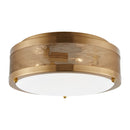 Three Light Flush Mount<br /><span style="color:#4AB0CE;">Entrega: 4-10 dias en USA</span><br /><span style="color:#4AB0CE;font-size:60%;">PREGUNTE POR ENTREGA EN PANAMA</span><br />Collection: Vander<br />Finish: Satin Brass